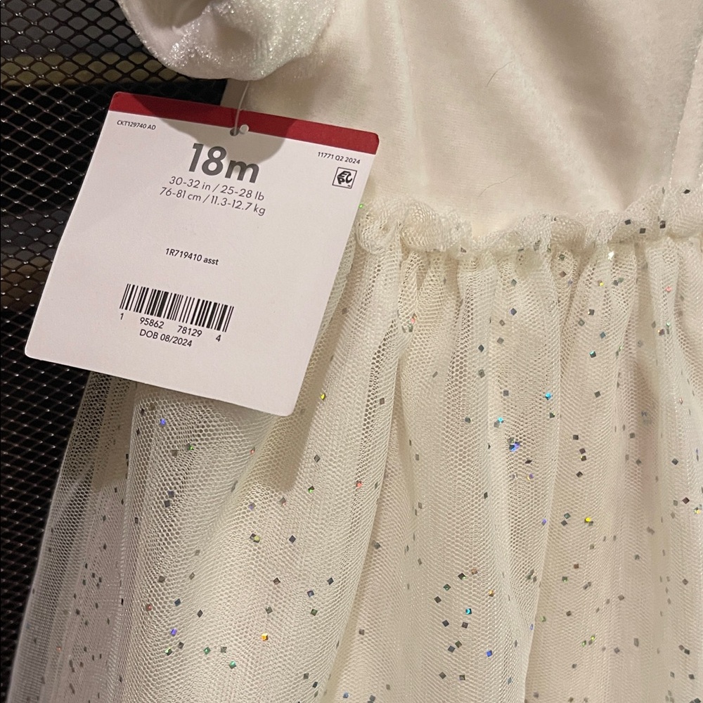 Carter's Cream Formal Kids Dress with Bloomers Easter Dress - Picture 4 of 4
